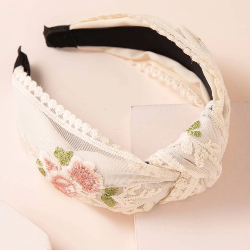 Boho Floral Lace Romantic Headband